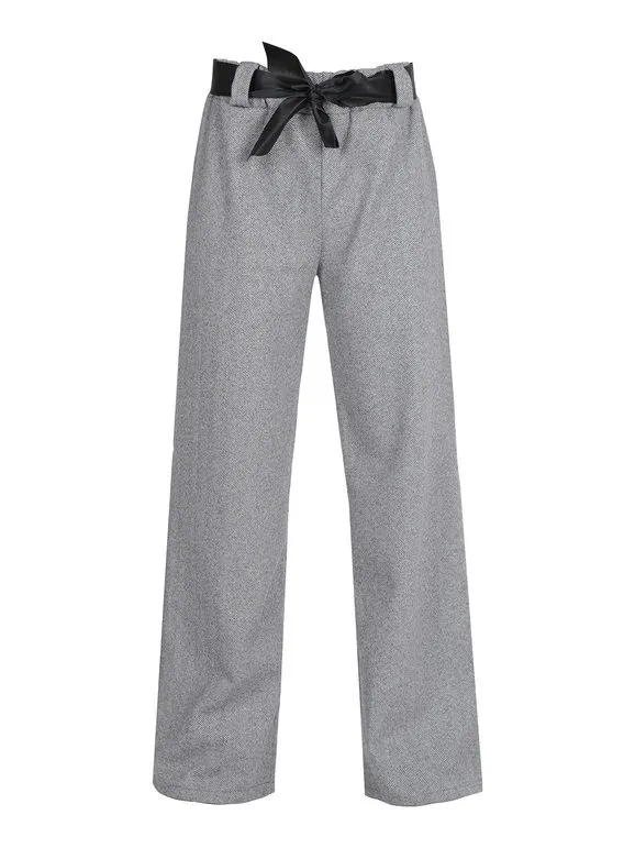 Solada Pantalón ancho de espiga de mujer