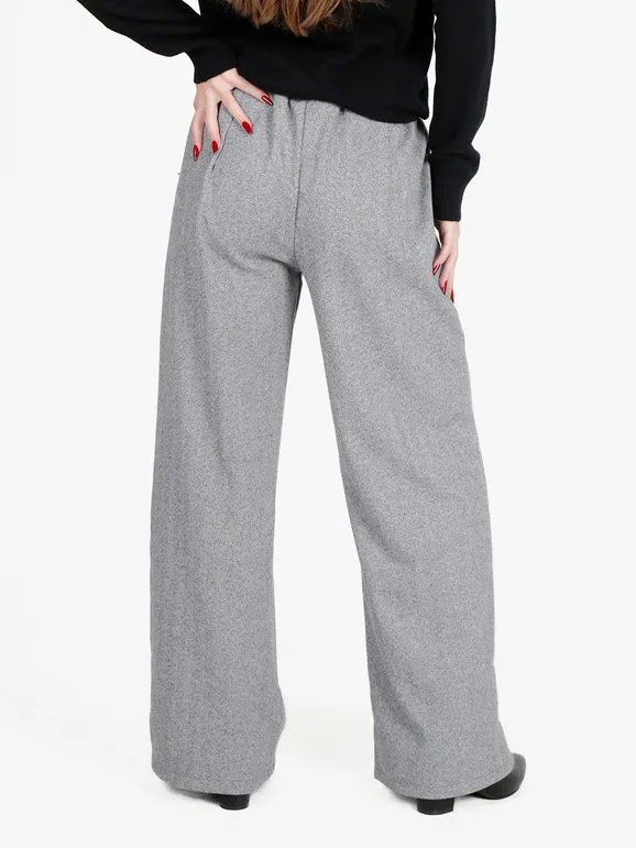 Solada Pantalón ancho de espiga de mujer