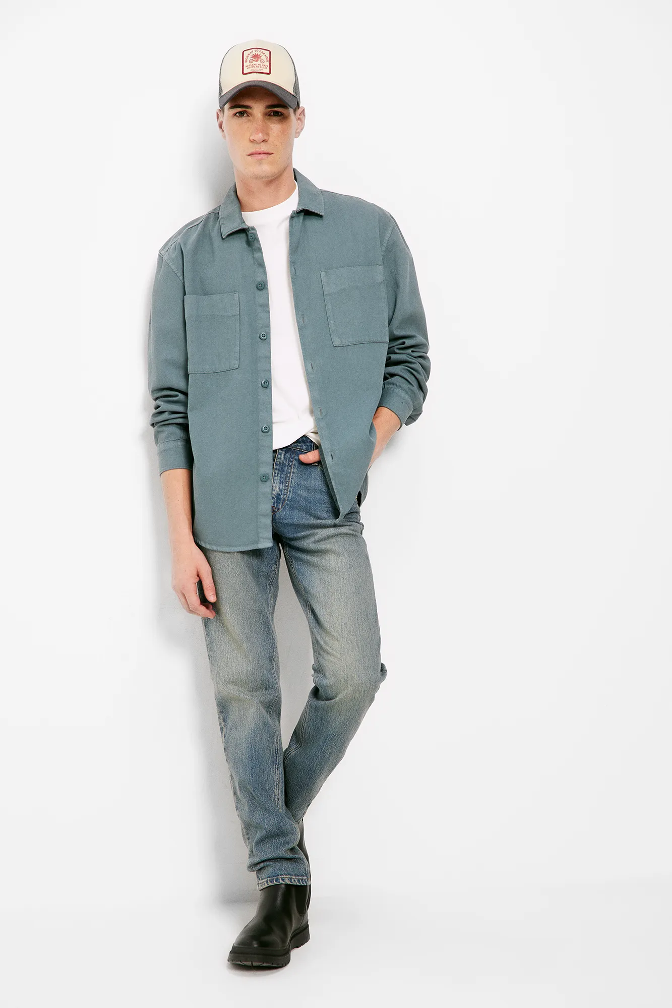 Springfield Jeans slim lavado medio ensuciado