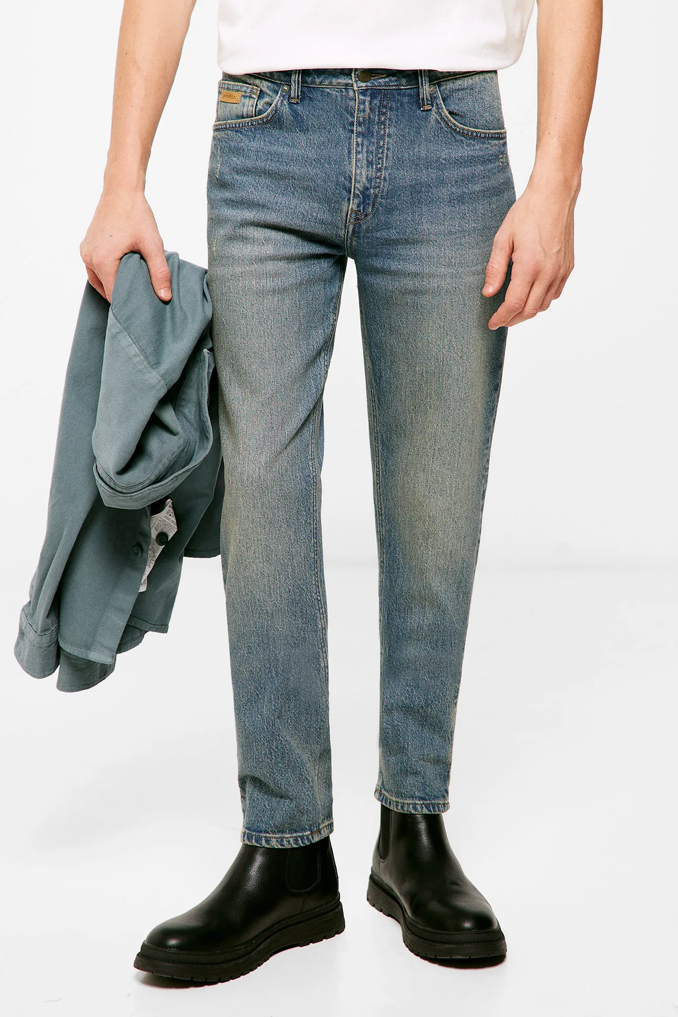 Springfield Jeans slim lavado medio ensuciado