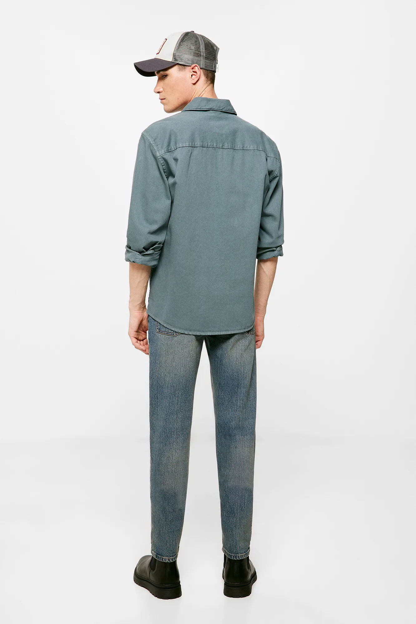 Springfield Jeans slim lavado medio ensuciado