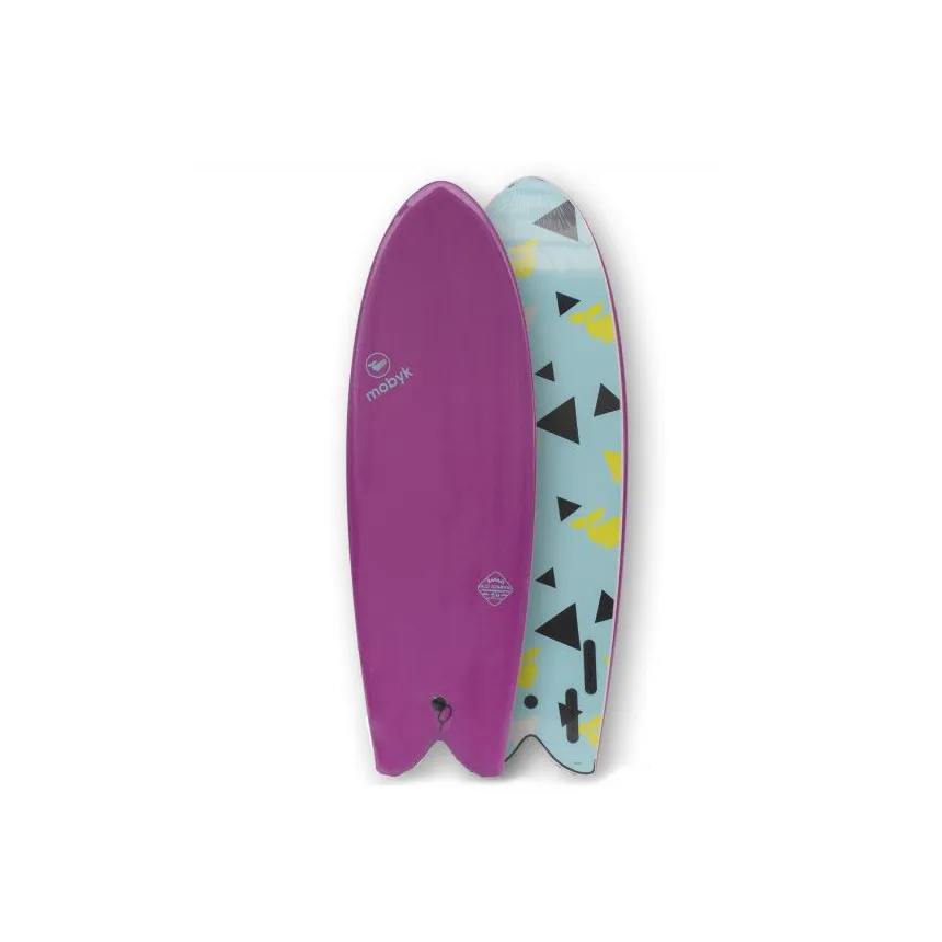 Tabla de Surf Mobyk Fish Quad 5.8 Violet Jade