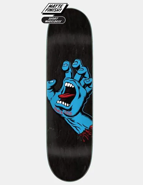 TABLA SKATE SANTA CRUZ SCREAMING HAND 8.60' X 31.95'  NEGRO