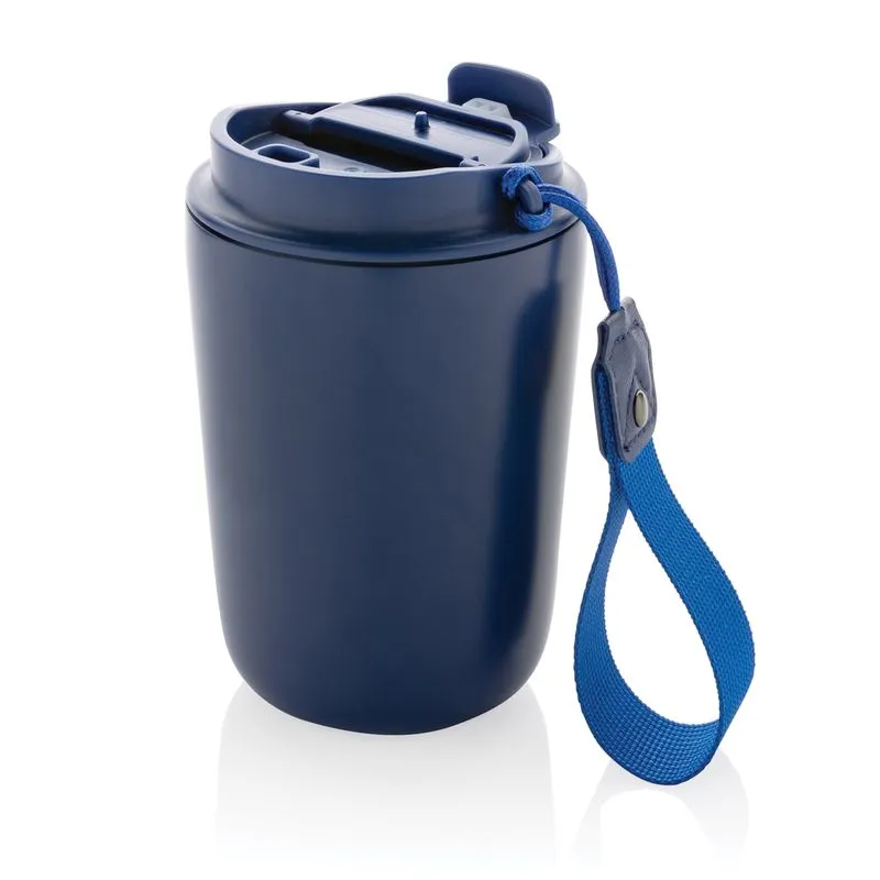 Taza al vacío ecológica promocional con cordón 380 ml. Cuppa