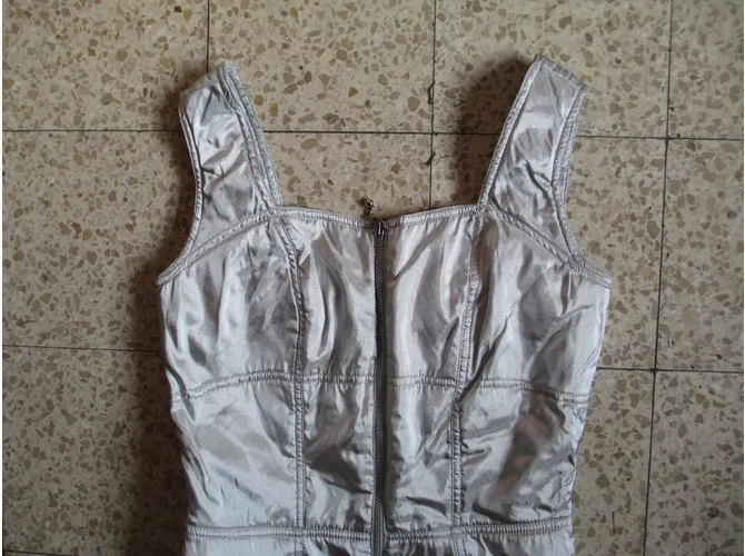 Thierry Mugler Vestido Plata 