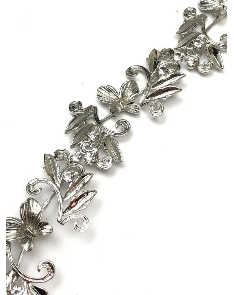 TOCADOS PLATEADOS DISEÑO ELEGANTE DE DIADEMA FLEXIBLE BODAS