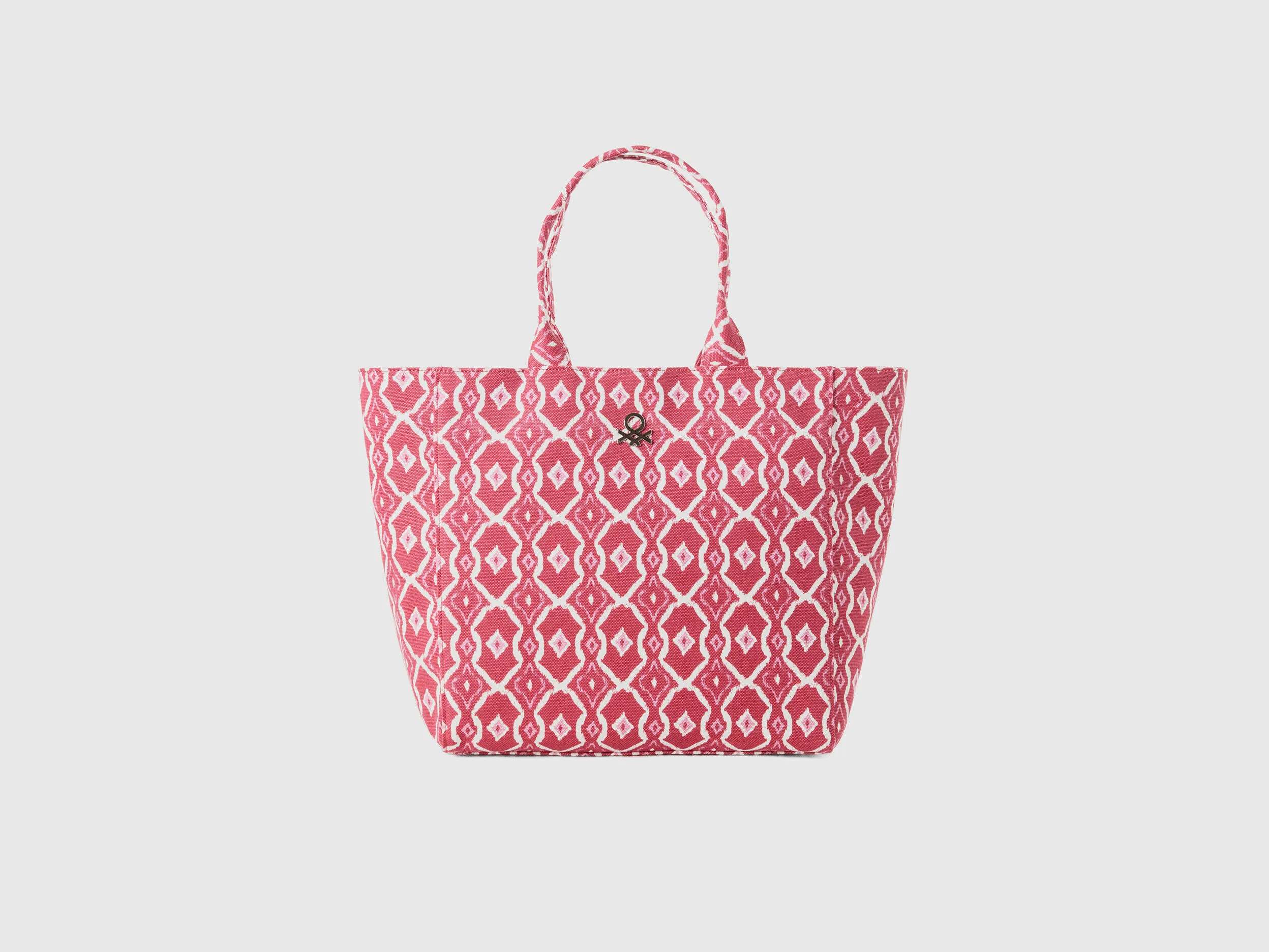 Tote bag con estampado geométrico