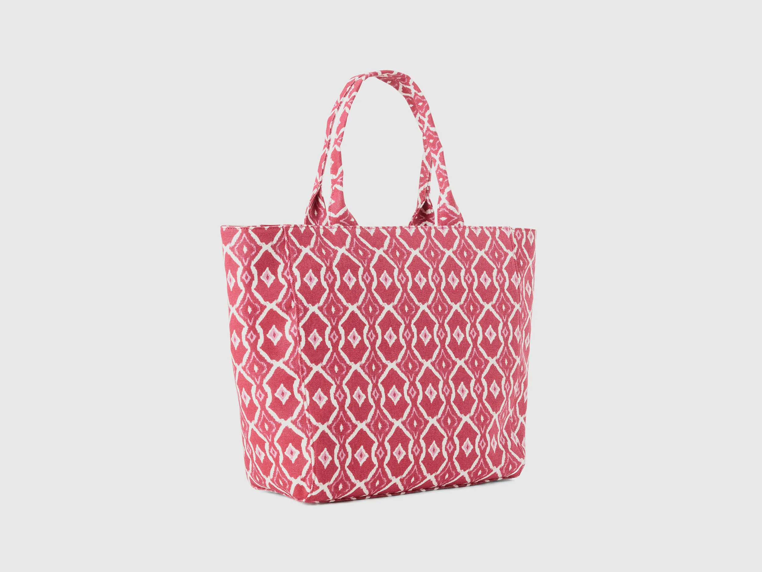 Tote bag con estampado geométrico