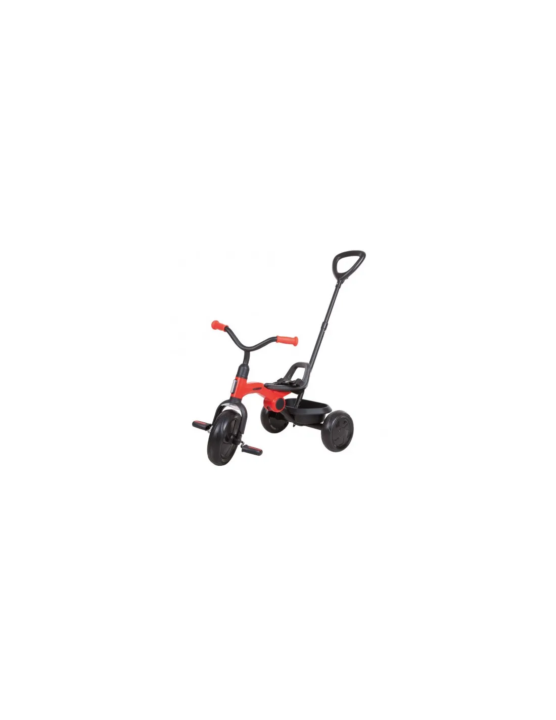 Triciclo Qplay plegable Ant Plus con barra rojo