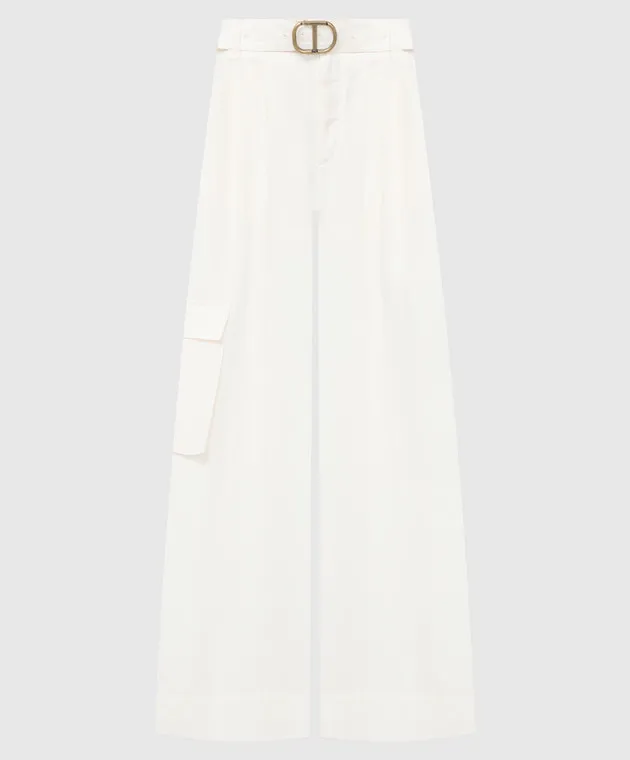 Twinset Beige pants with linen