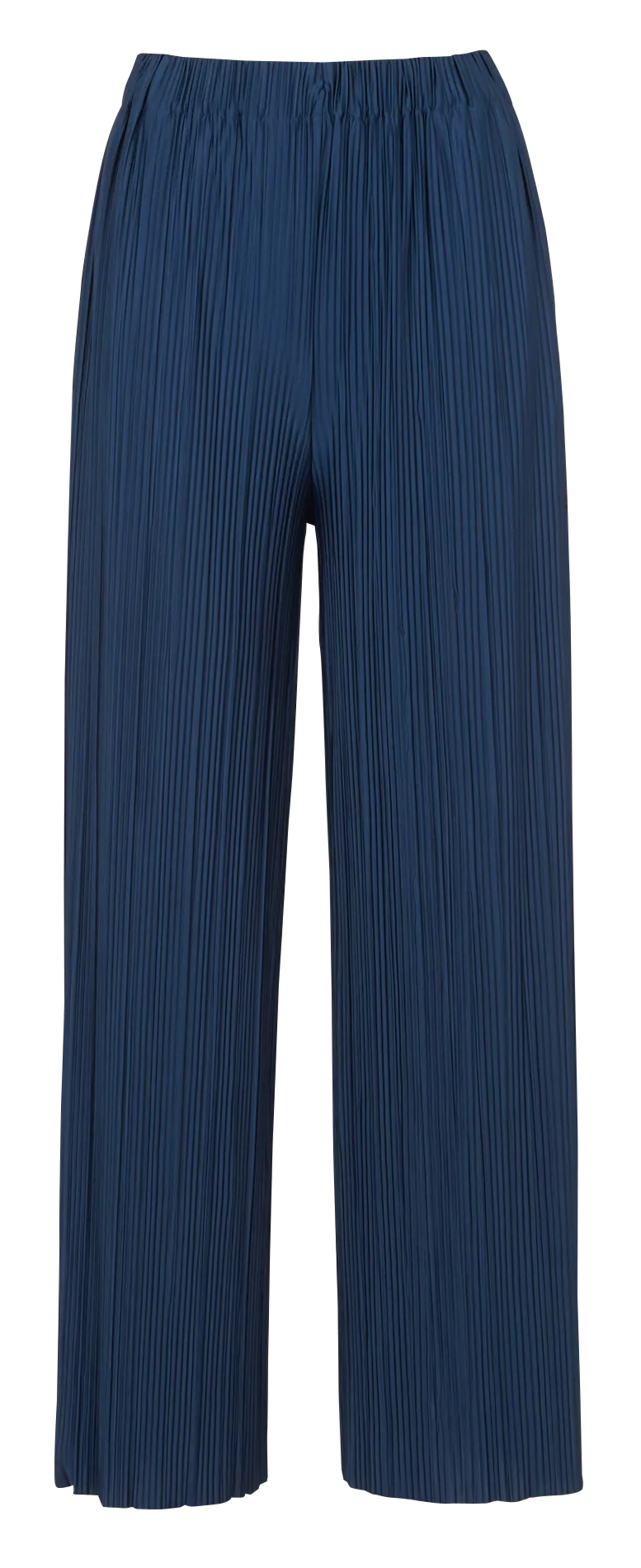 UMA  PANTALóN ANCHO PLISADO EN AZUL