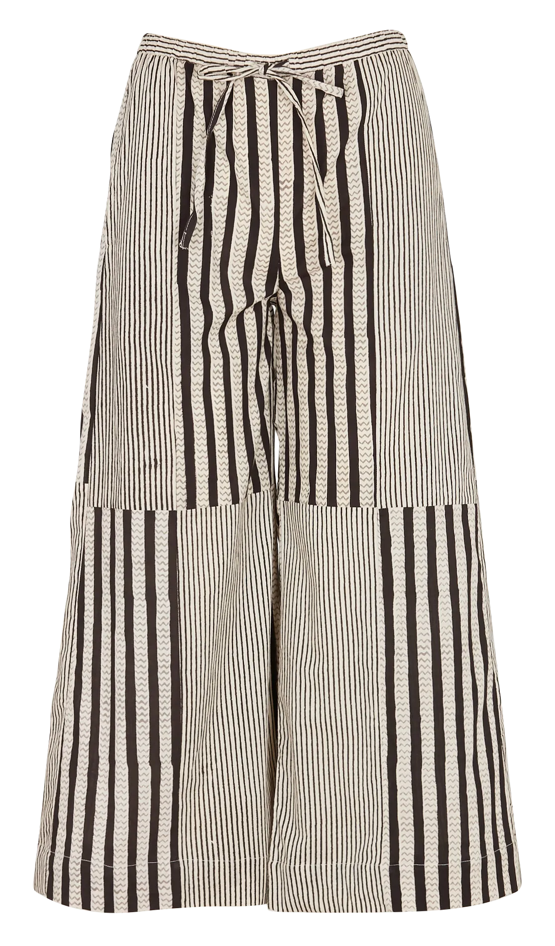 V DE VINSTER SHIVA  PANTALóN ANCHO DE ALGODóN EN NEGRO