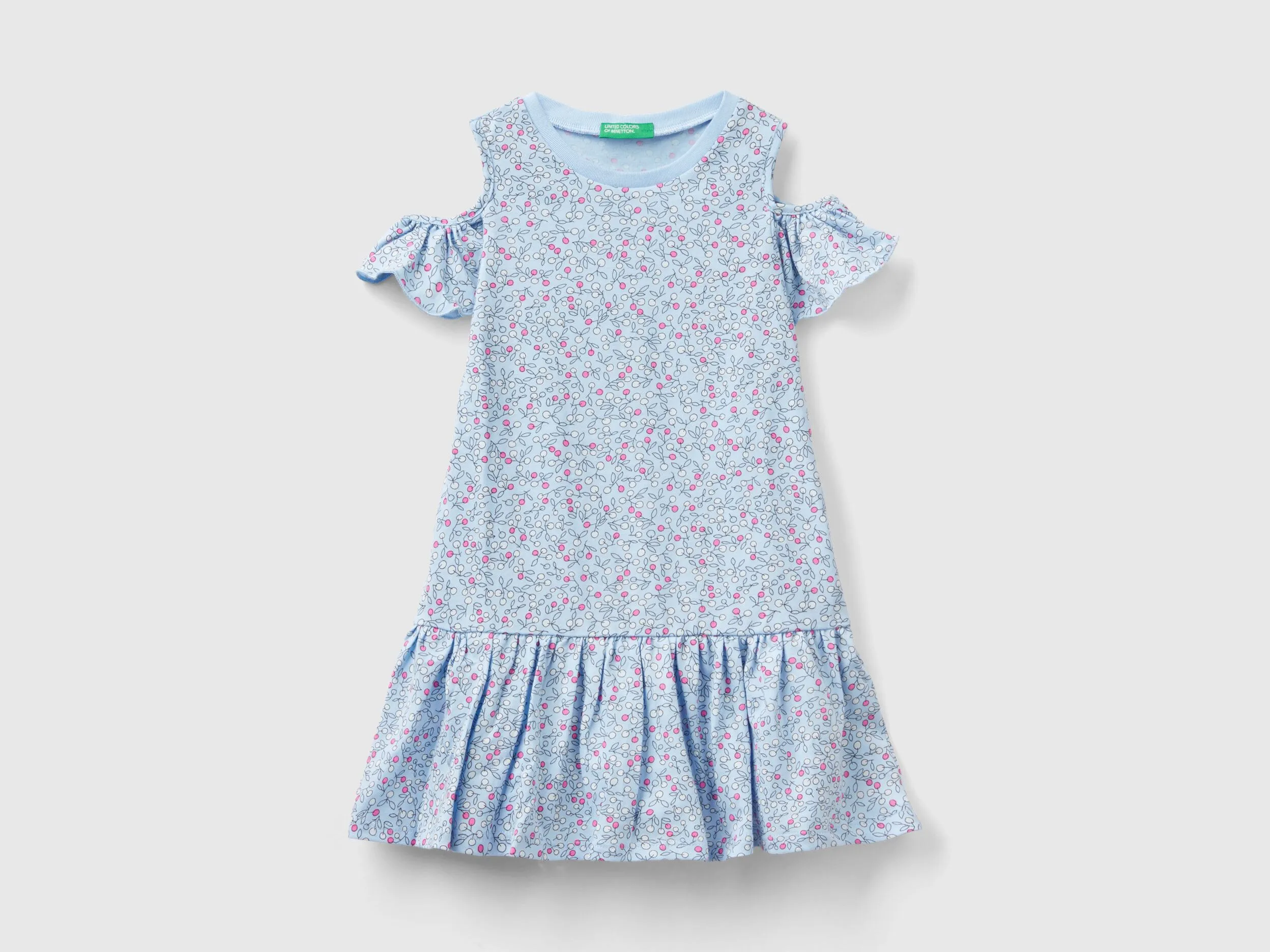 Vestido con estampado de fruta