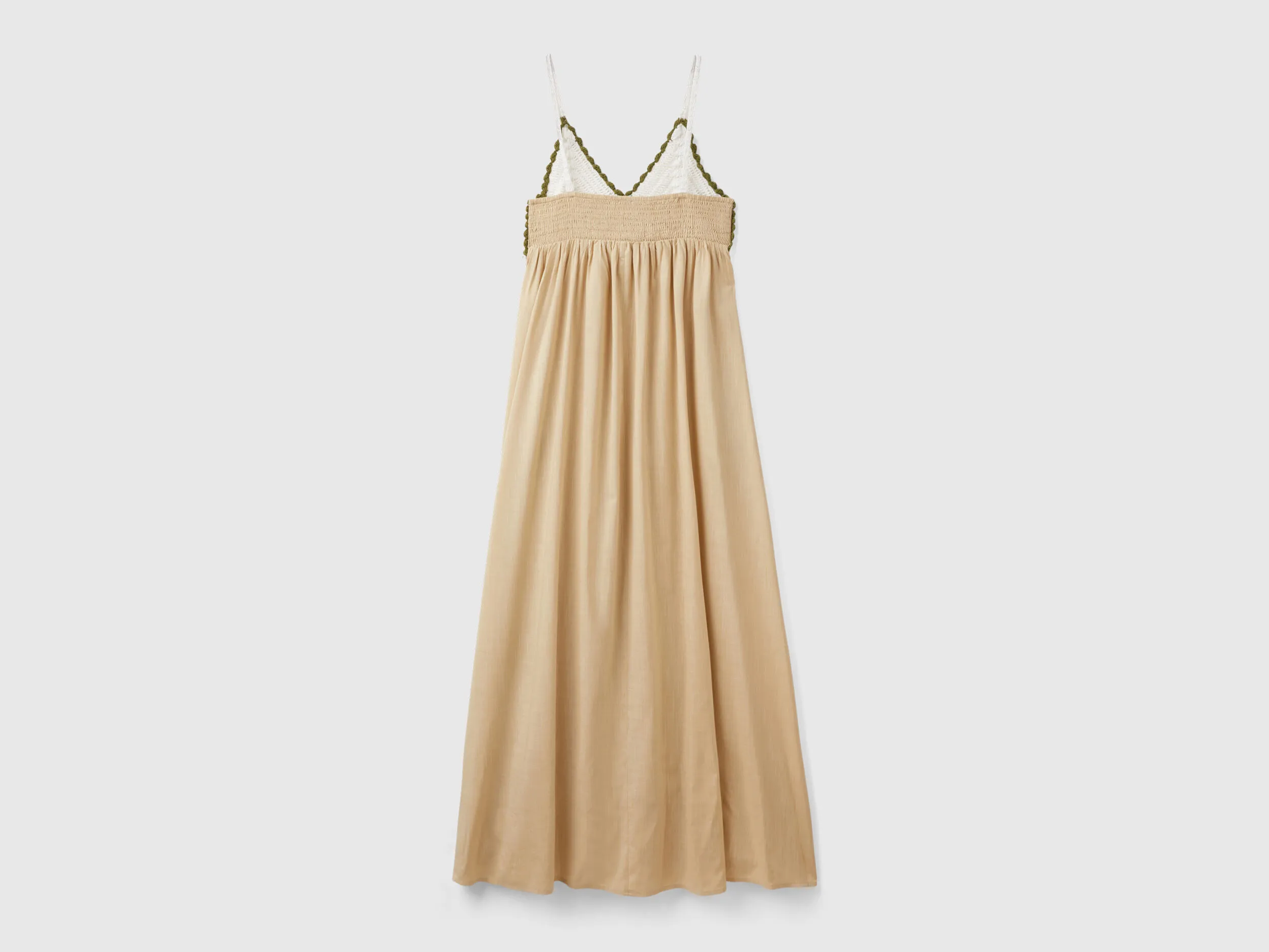Vestido con top de ganchillo