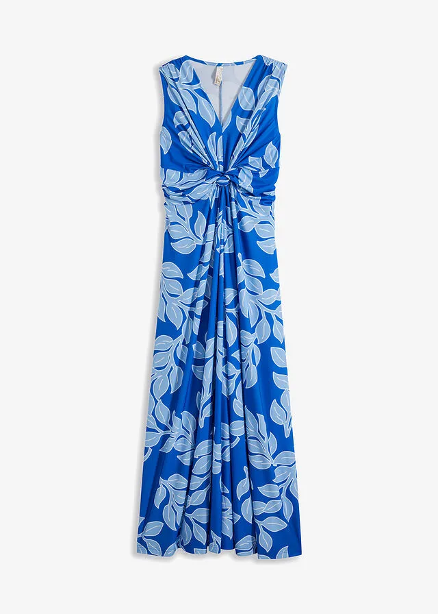 VESTIDO LARGO DE VERANO AZULAZUL CLARO DE FLORES