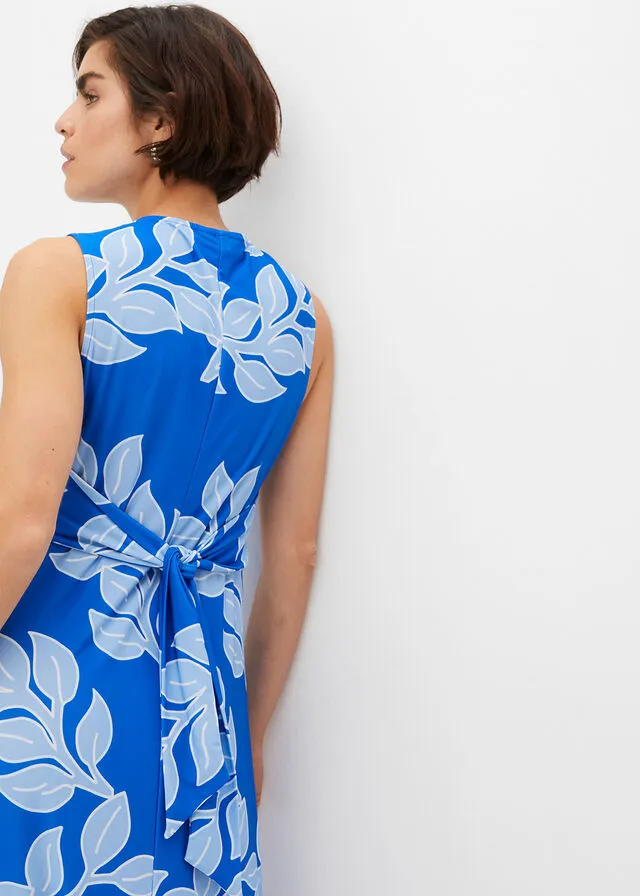 VESTIDO LARGO DE VERANO AZULAZUL CLARO DE FLORES