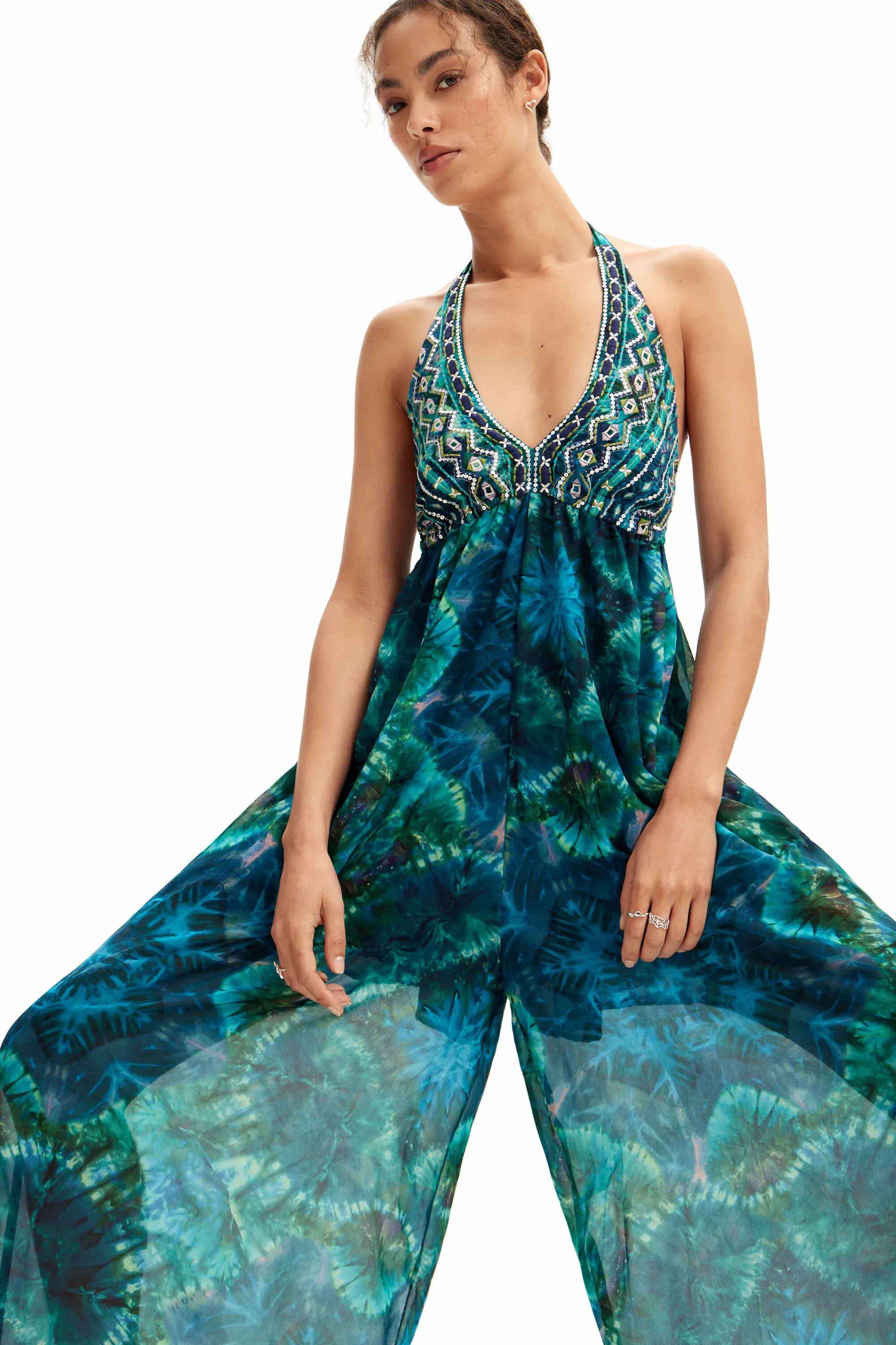 VESTIT MAXI HALTER ARTY TIEDYE