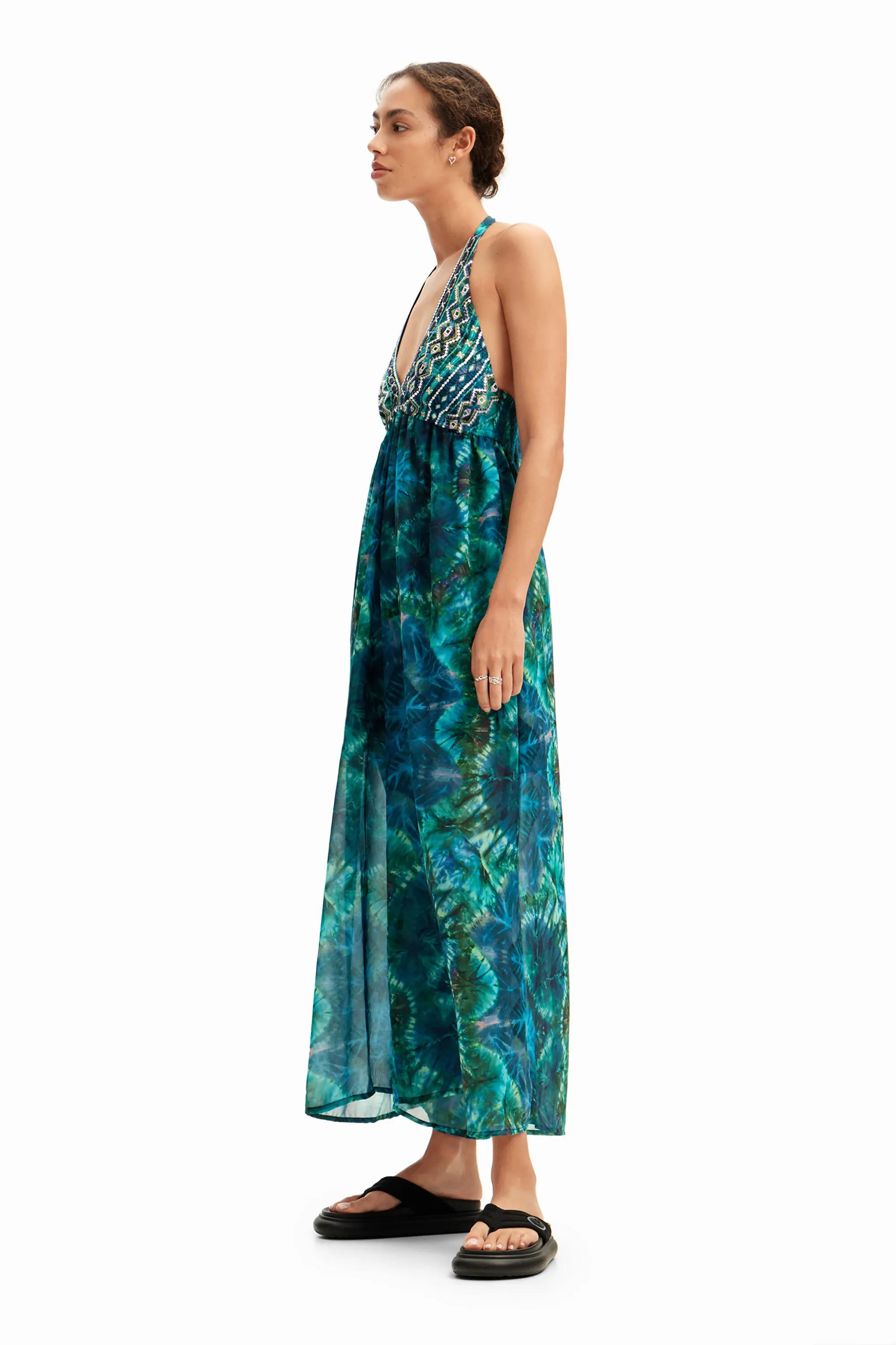 VESTIT MAXI HALTER ARTY TIEDYE
