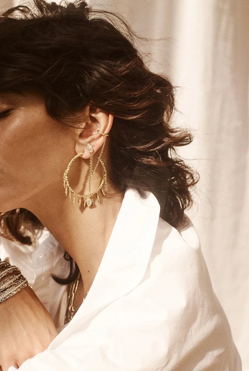 WAROLD aretes de plata