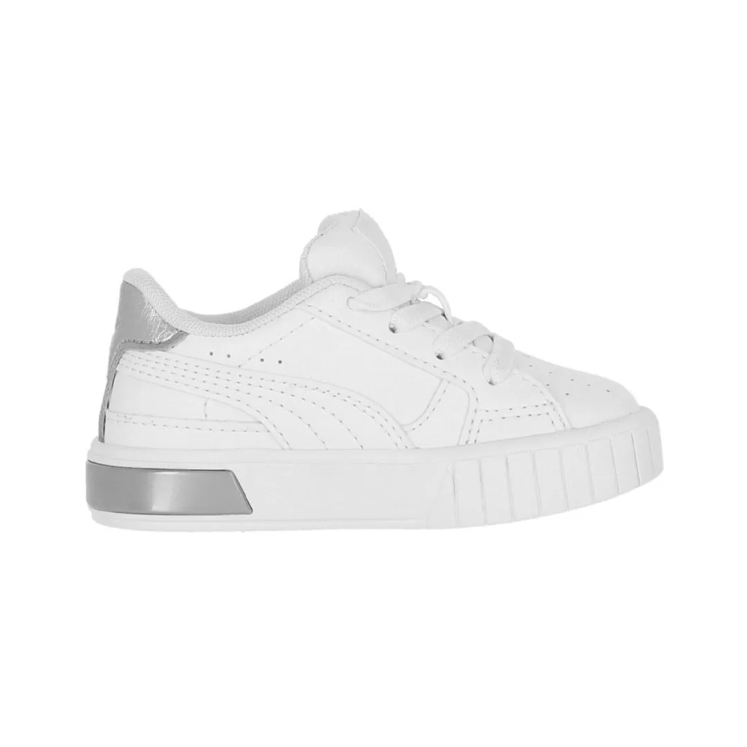 Zapatilla Puma Bebu00e9 Cali Star Metallic White