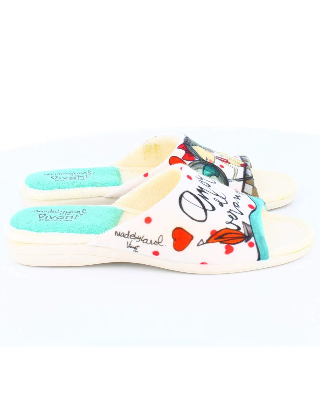 Zapatillas de Casa "Amor de verano" Bahía Blanco