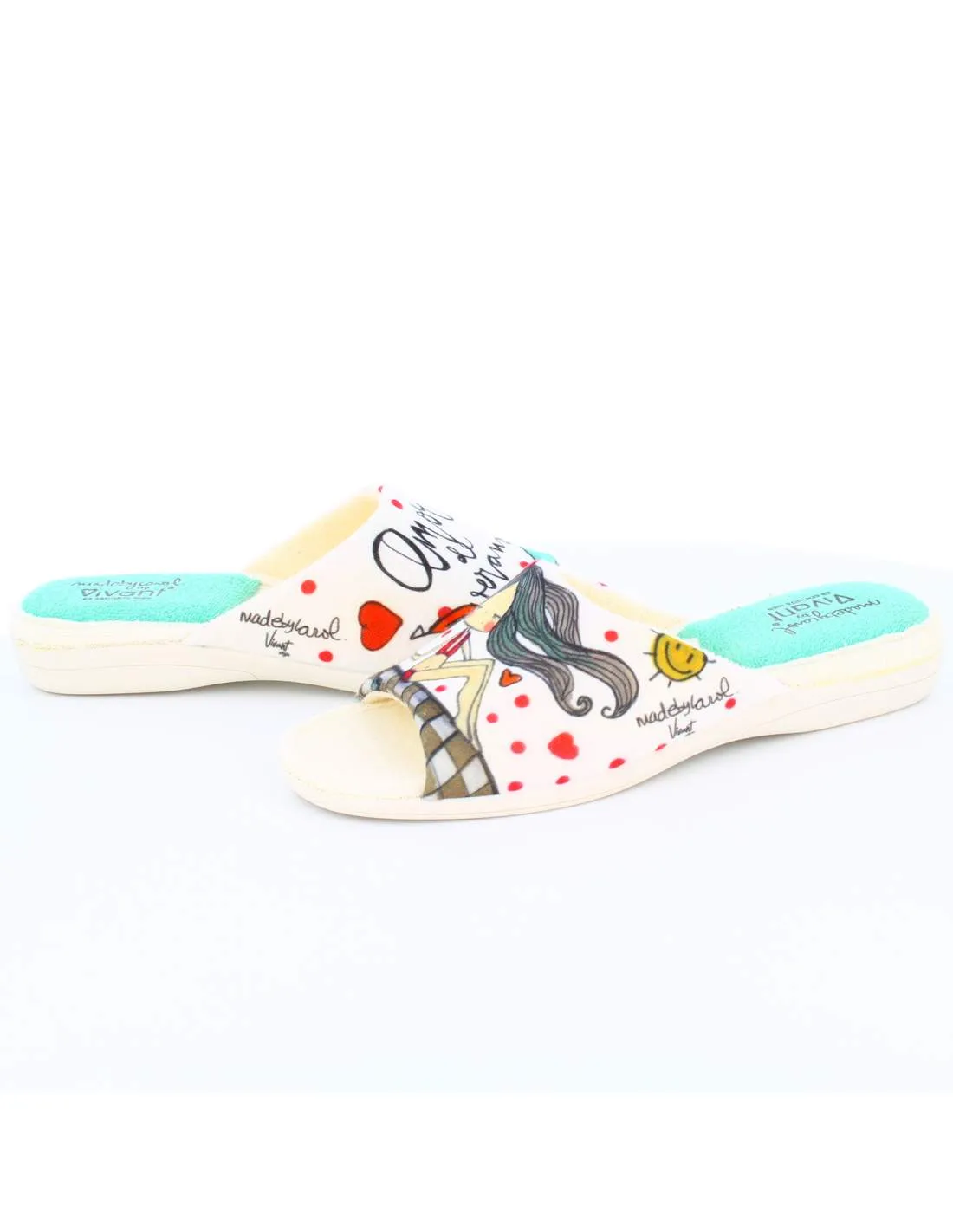 Zapatillas de Casa "Amor de verano" Bahía Blanco