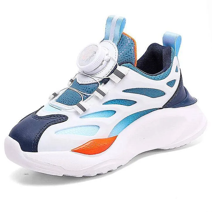 Zapatillas de deporte para niños con hebilla giratoria Zapatillas deportivas ligeras y transpirables para niños Zapatillas cómod
