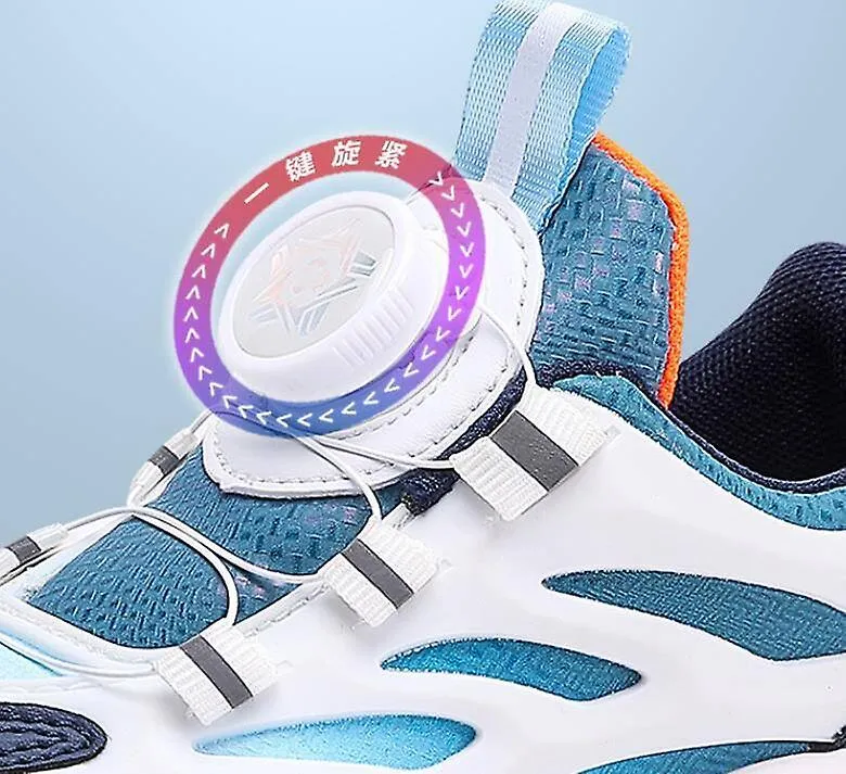 Zapatillas de deporte para niños con hebilla giratoria Zapatillas deportivas ligeras y transpirables para niños Zapatillas cómod