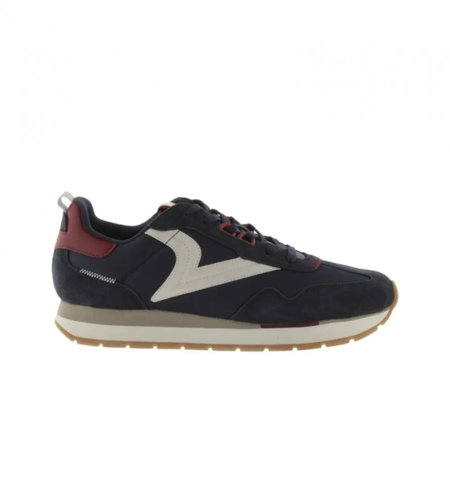 Zapatillas de piel Retro Jogger marino