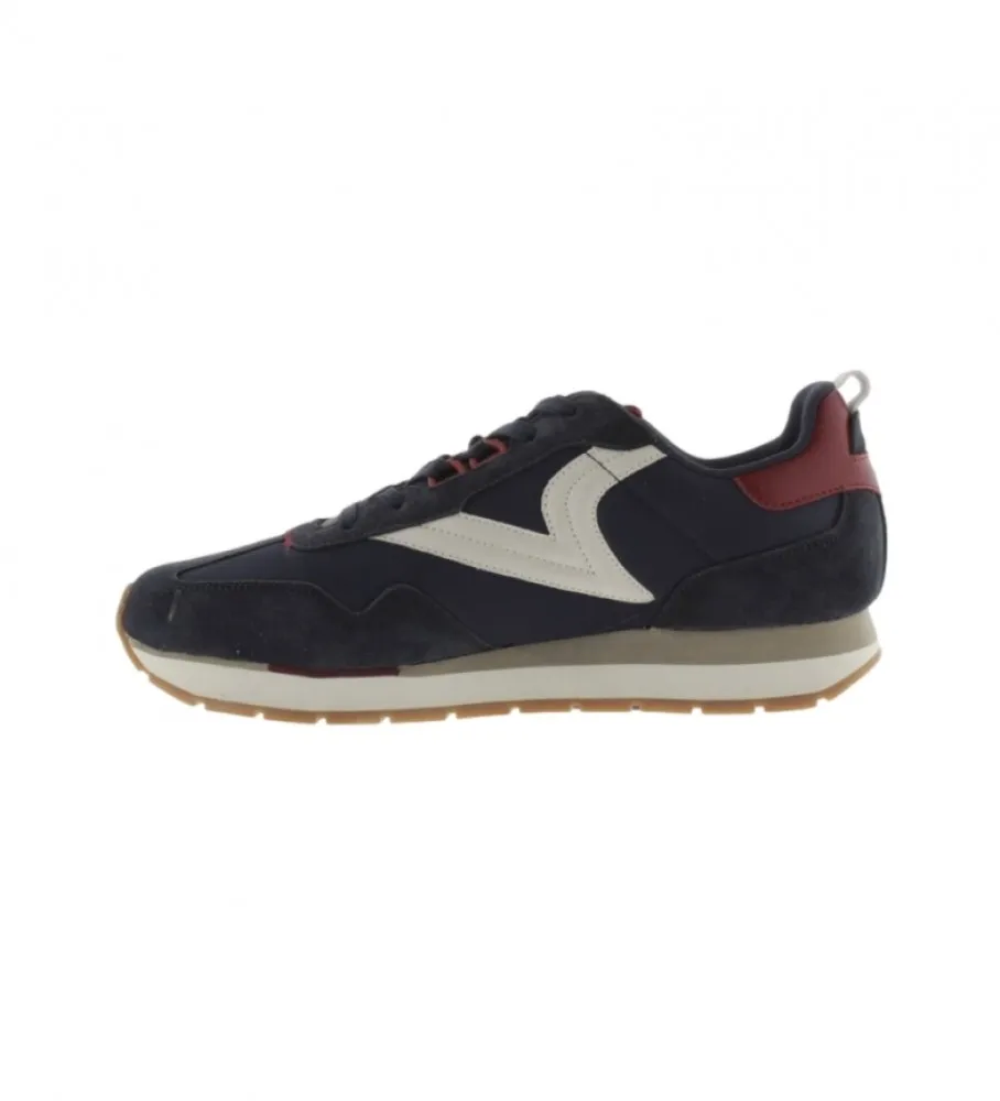 Zapatillas de piel Retro Jogger marino