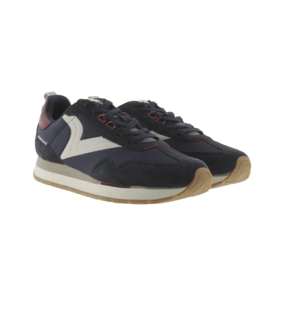 Zapatillas de piel Retro Jogger marino