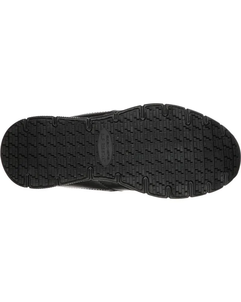 ZAPATILLAS DEPORTE SKECHERS  DE MUJER 77235EC WORK RELAXED FIT NAMPA  WYOLA SR  NEGRO