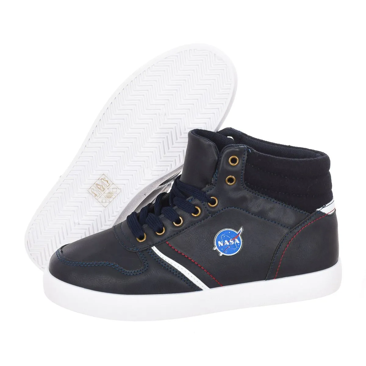 Zapatillas Deportivas Estilo Alto De Cordones Csk5 Hombre Nasa