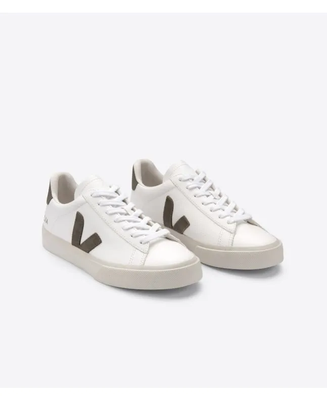 Zapatillas Ecológicas Veja Campo Chromefree White Kaki Unisex