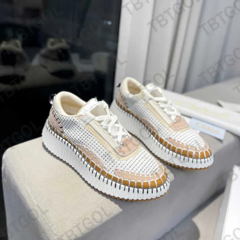 Zapatillas Nama de diseño ecológico, zapatos informales para mujer, zapatillas deportivas de lujo de malla cosidas a mano, zapat