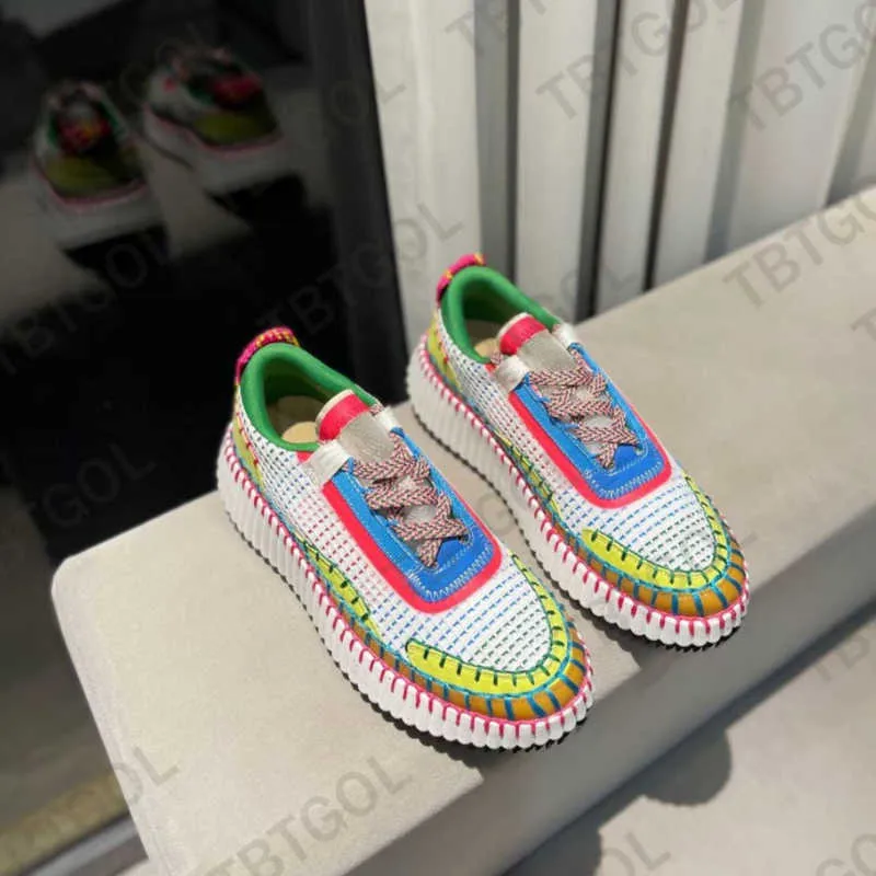 Zapatillas Nama de diseño ecológico, zapatos informales para mujer, zapatillas deportivas de lujo de malla cosidas a mano, zapat